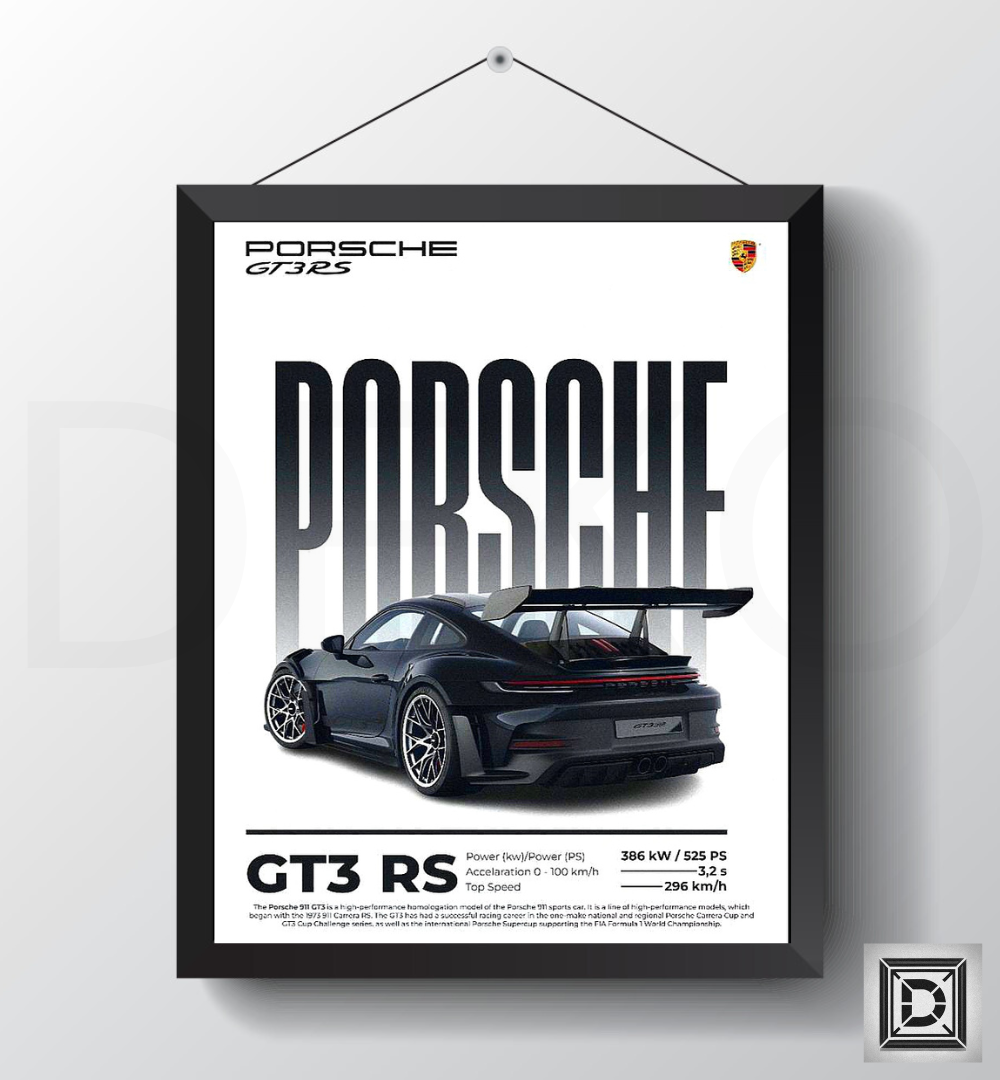 Porsche GT3 RS : Poster Frame