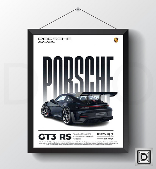 Porsche GT3 RS : Poster Frame