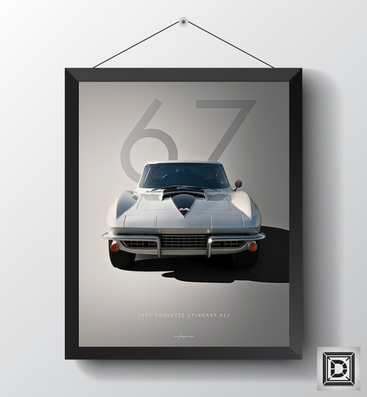 Corvette Stingray 1967 : Poster Frame