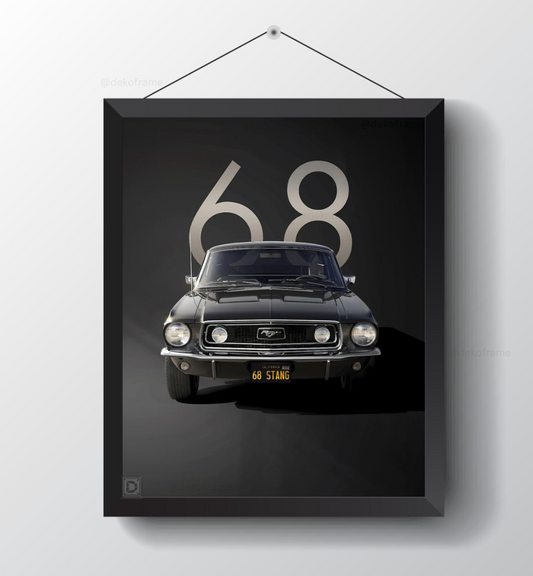 Ford Mustang 1968 : Poster Frame