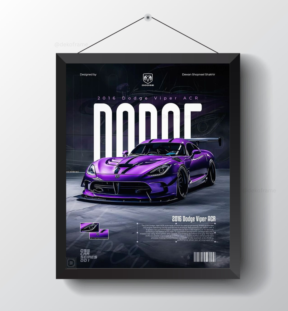 Dogde Viper ACR 2016 : Poster Frame
