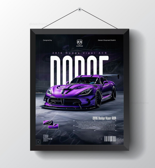 Dogde Viper ACR 2016 : Poster Frame