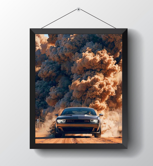 Mustang Challenger : Poster Frame