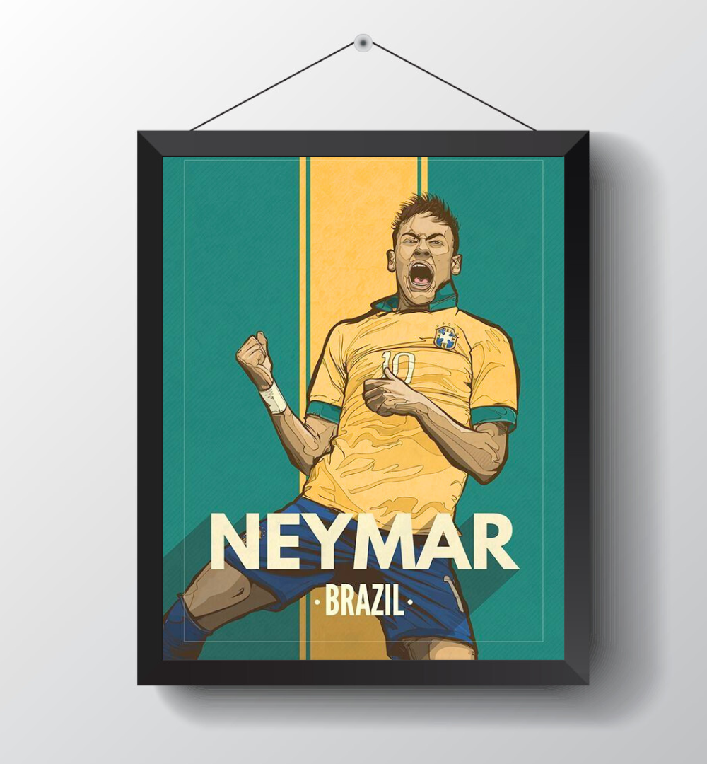 Neymar Jr : Poster Frame